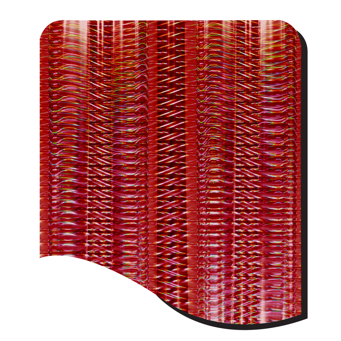 4045-RED MINI PILLARS OF LIGHT HOLOGRAPHIC