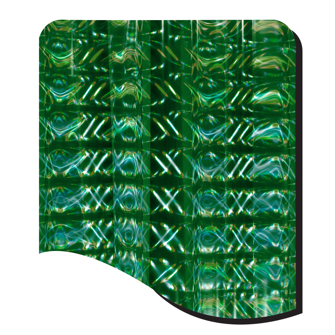 4130-GREEN PILLARS OF LIGHT HOLOGRAPHIC