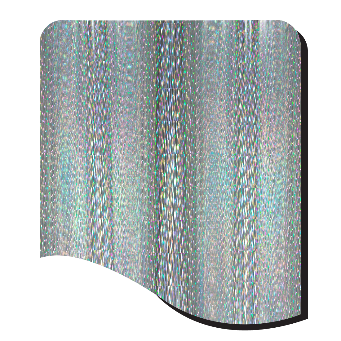 5810-SILVER LARGE TINSEL HOLOGRAPHIC
