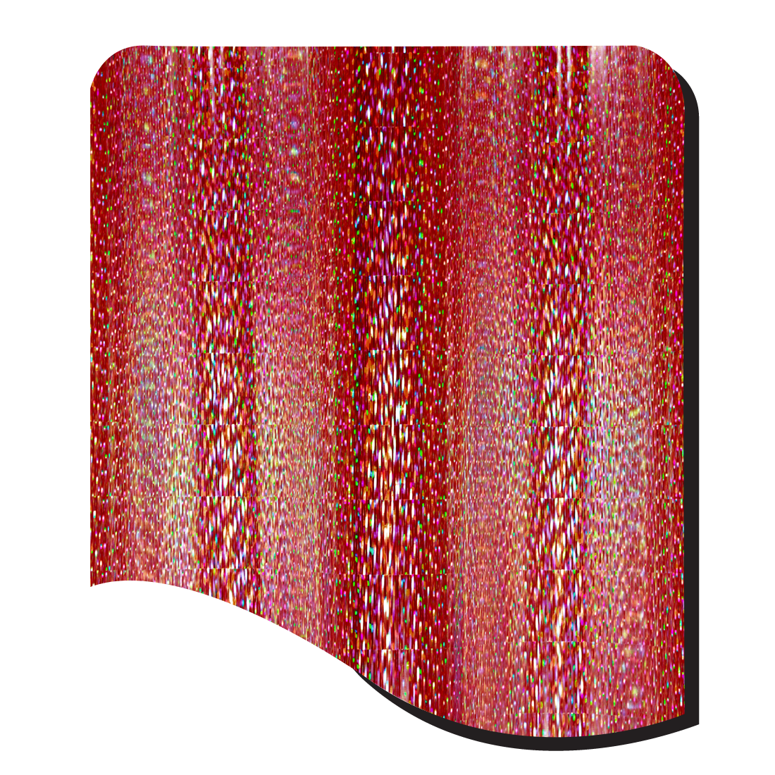 5485-RED LARGE TINSEL HOLOGRAPHIC