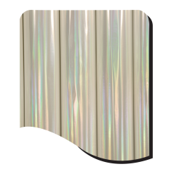 CHX9001-CLEAR SEAMLESS RAINBOW HOLOGRAPHIC