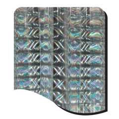 HR4110-SILVER PILLARS OF LIGHT HOLOGRAPHIC