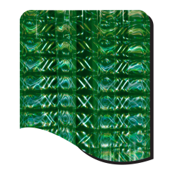 HX4130-GREEN PILLARS OF LIGHT HOLOGRAPHIC