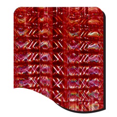 HX4145-RED PILLARS OF LIGHT HOLOGRAPHIC