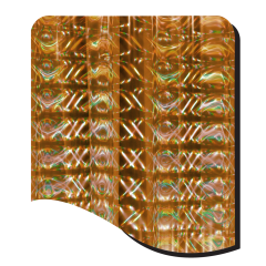 HX4165-COPPER PILLARS OF LIGHT HOLOGRAPHIC