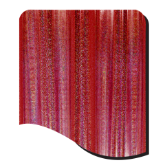 HX4245-RED GLITTER HOLOGRAPHIC