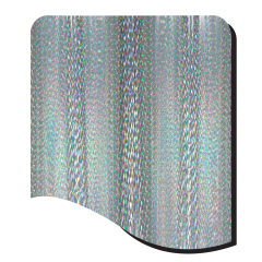 HX5810-SILVER LARGE TINSEL HOLOGRAPHIC