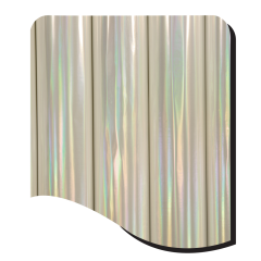 CHCUV9001 SEAMLESS CLEAR HOLOGRAPHIC RAINBOW