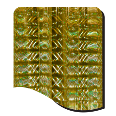 HR4197-GOLD PILLARS OF LIGHT HOLOGRAPHIC