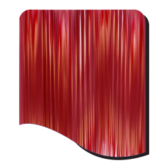 HX5045-RED RAINBOW HOLOGRAPHIC
