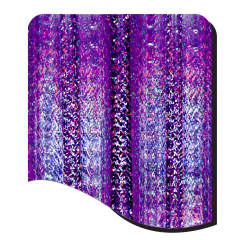 HX5279-PURPLE CRACKED ICE HOLOGRAPHIC